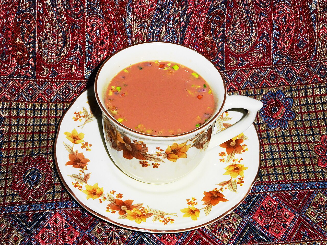 A small local tea shop in rural Kashmir