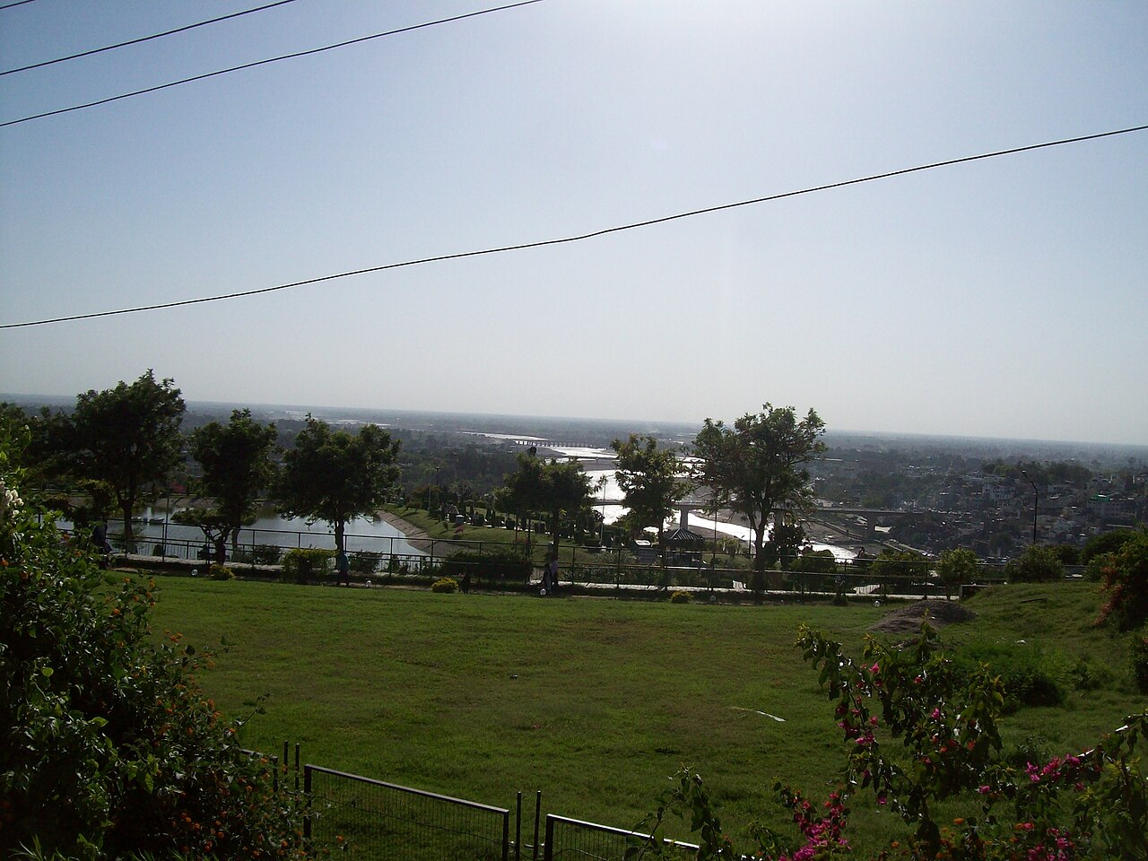 The calm waters of Mansar Lake