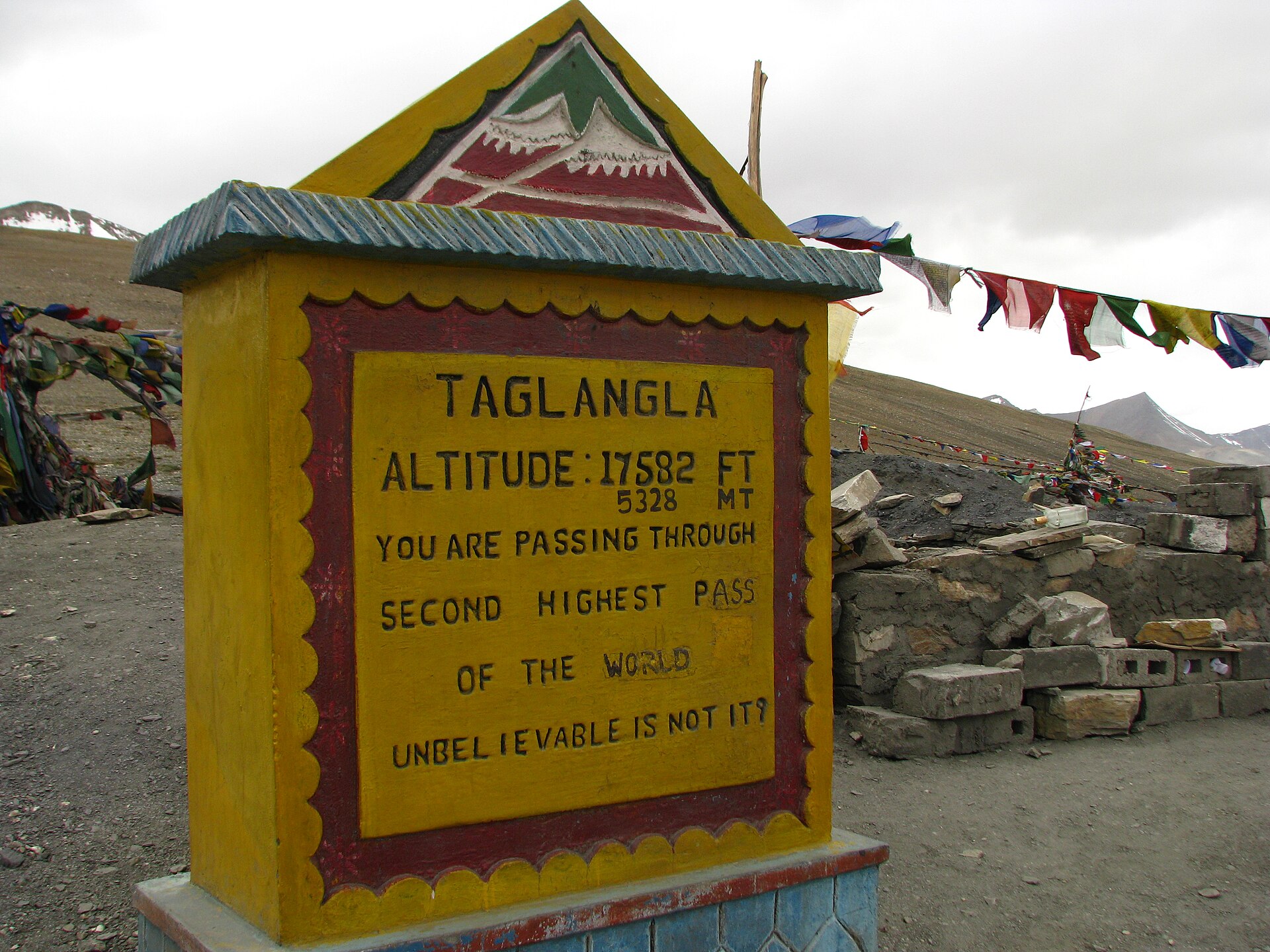 Traditional stone building in Leh town serving as a local tour operator office