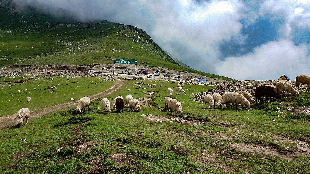 Winding mountain road near Sinthan Top