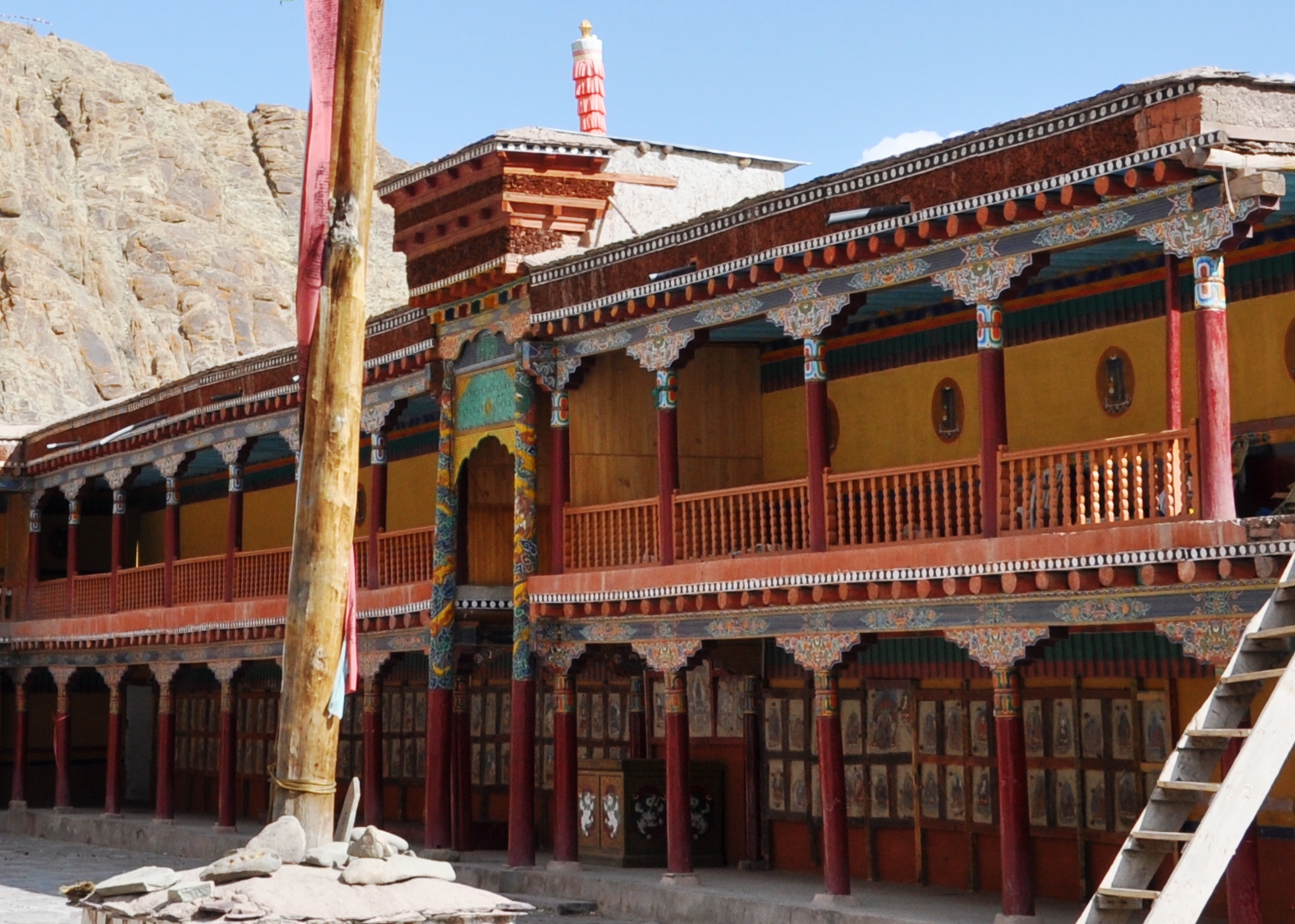 Dancers in traditional masks at Hemis Monastery