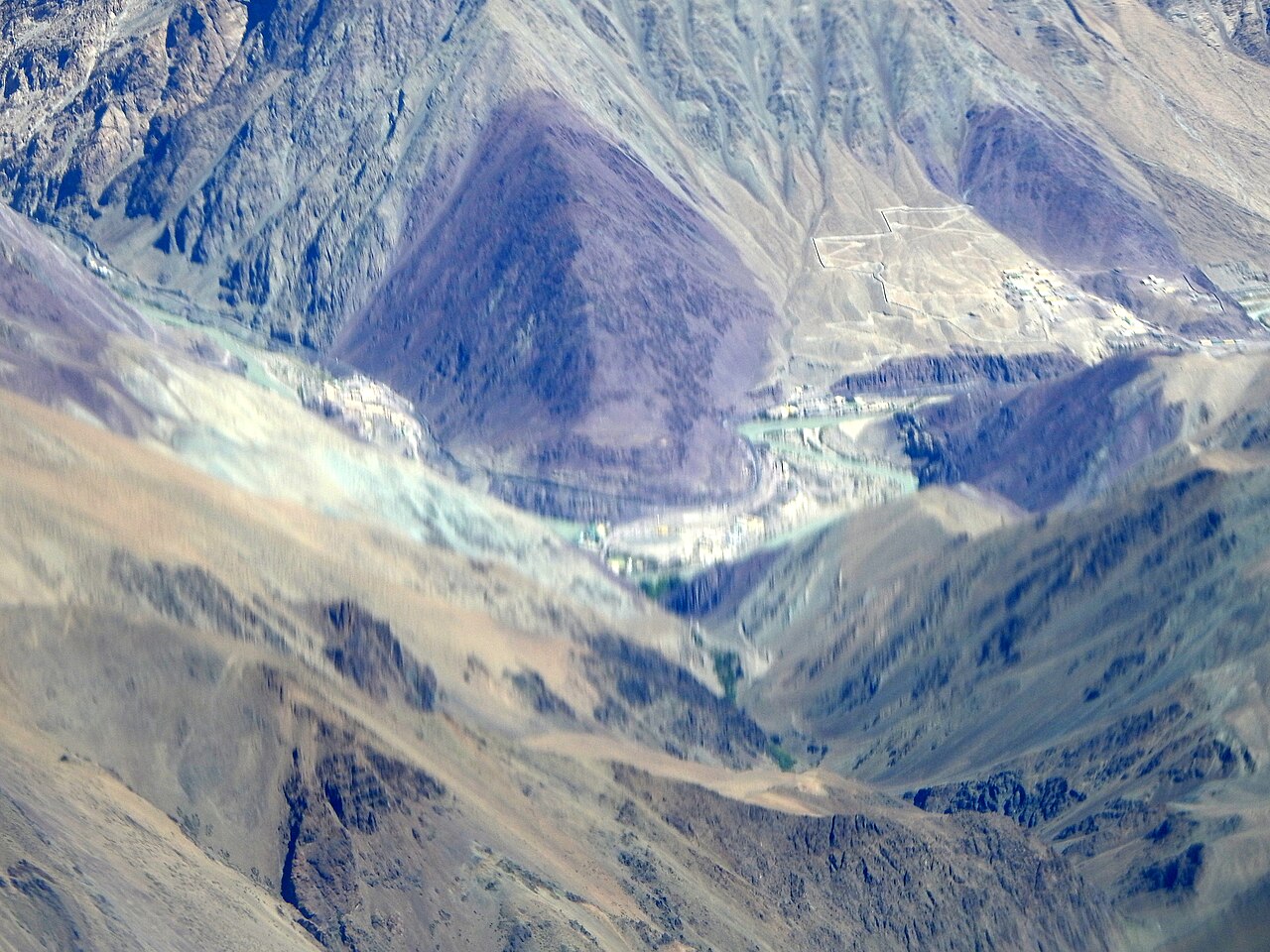 Border road checkpost sign in Ladakh mountains