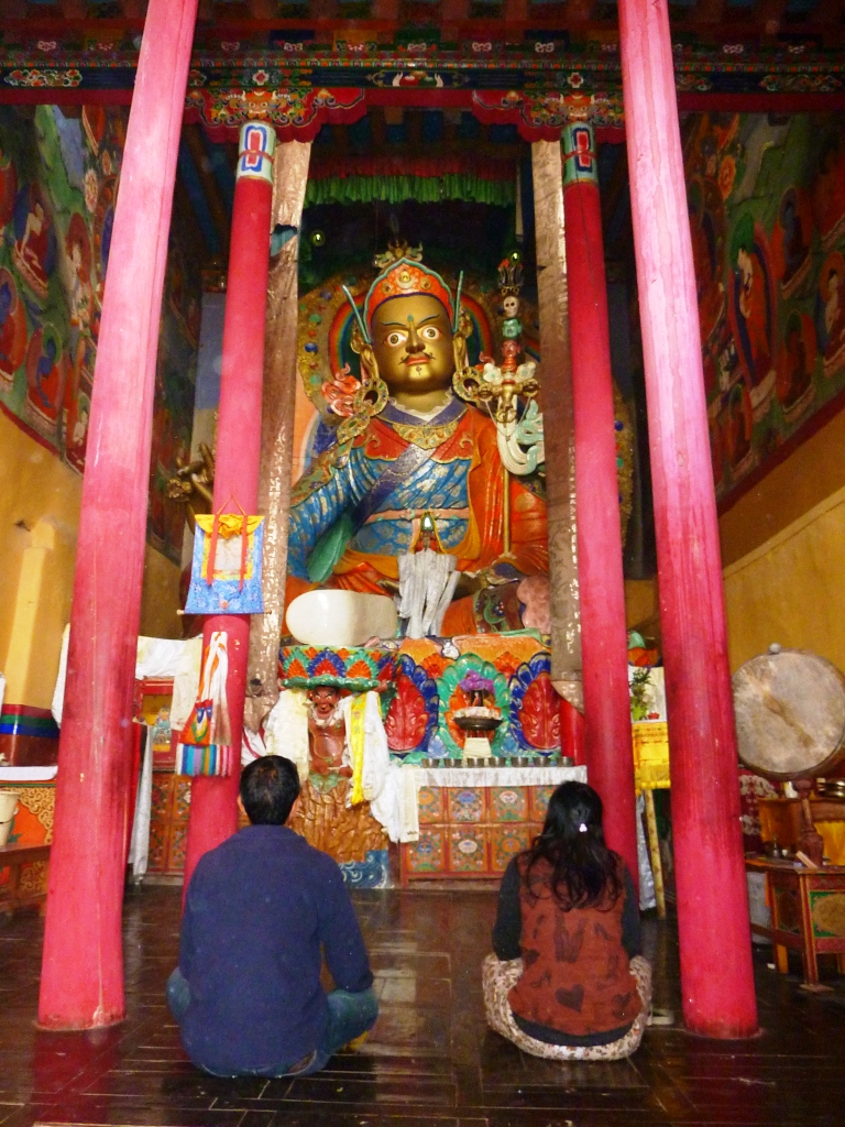 Large statue of Guru Padmasambhava