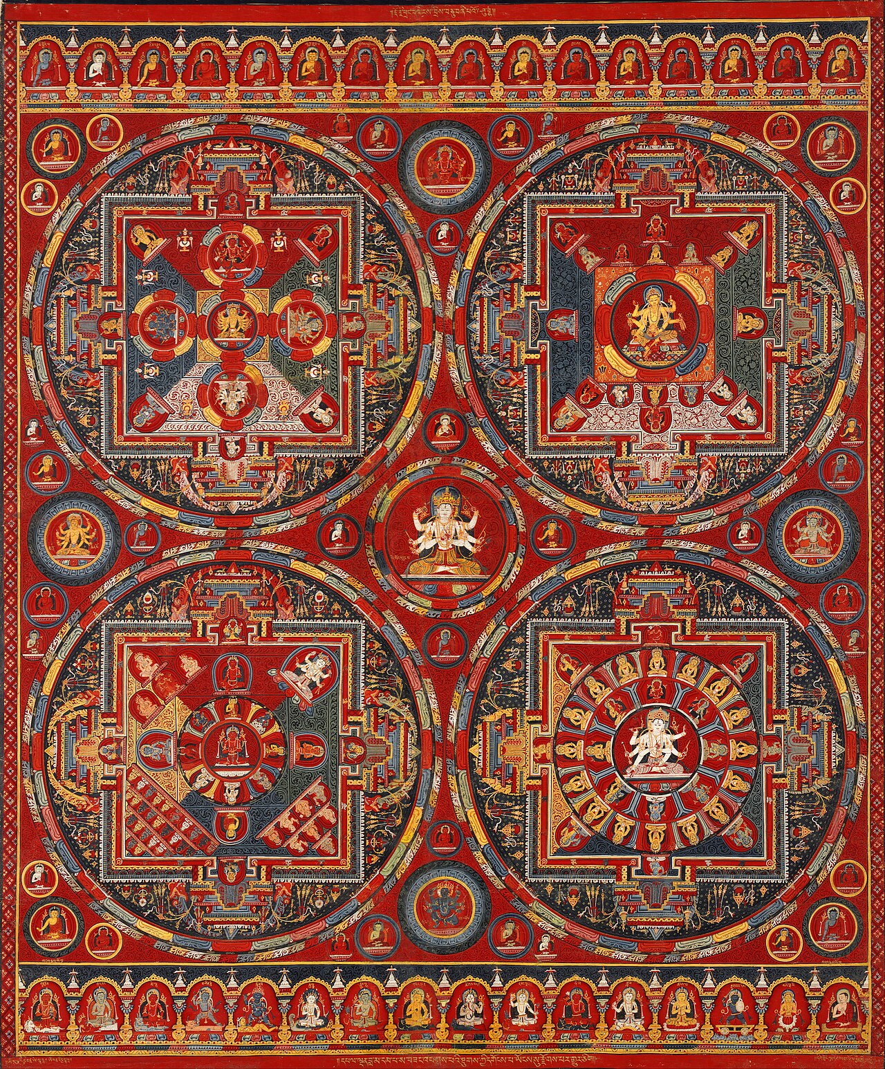 Ancient thangka painting