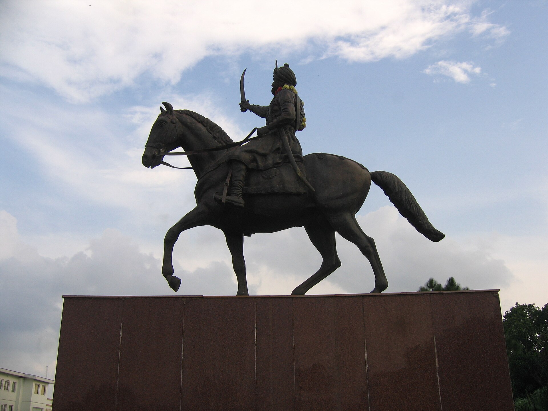 Historical statue depicting Maharaja Gulab Singh.