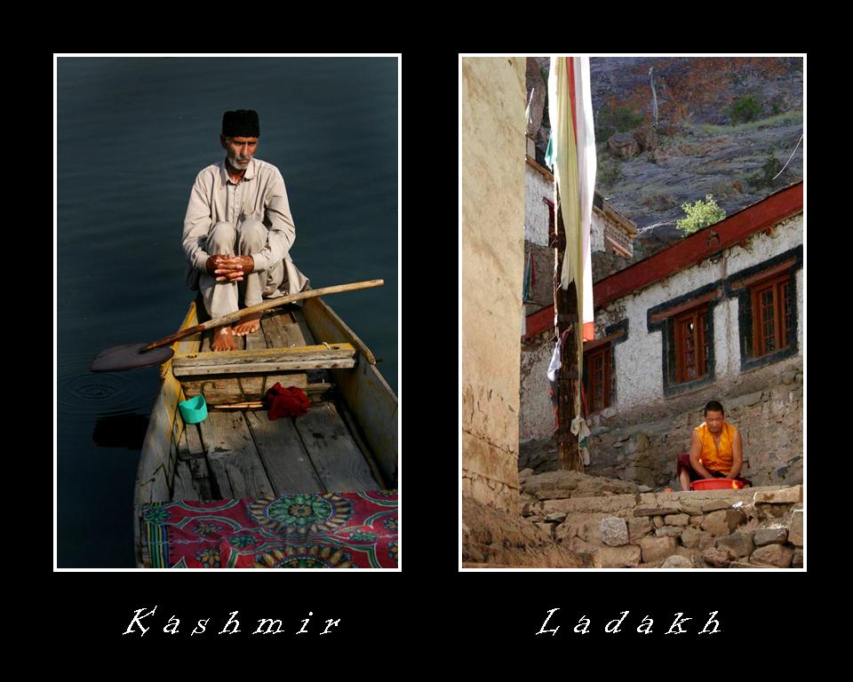 Shikaras on Dal Lake at sunrise