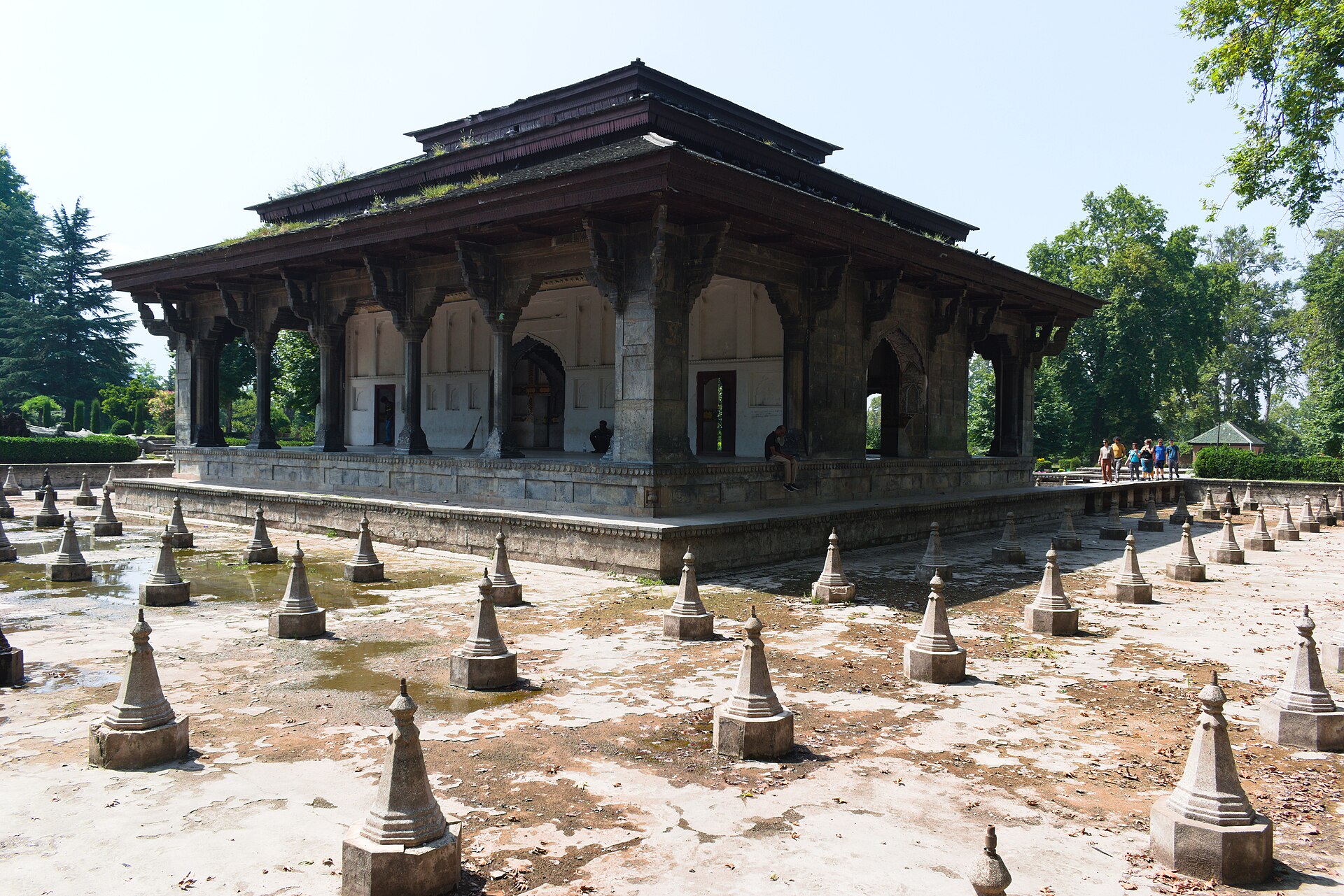 Shalimar Bagh water channels and trees
