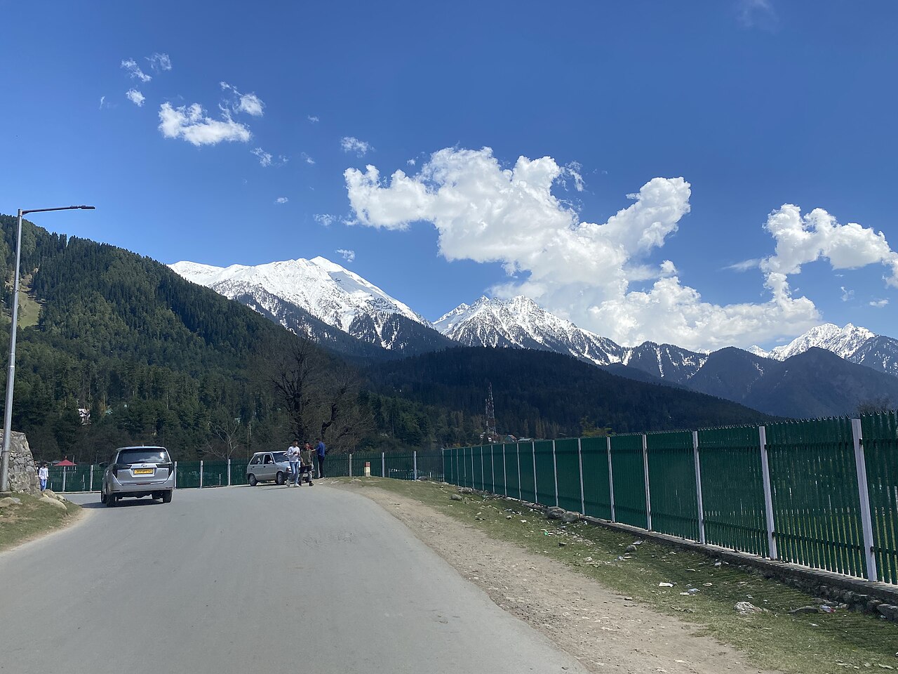 Winding mountain road with hairpin bends in the lower Himalayas