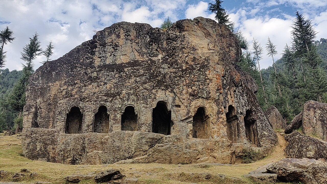Rural village houses in Kupwara region of Kashmir