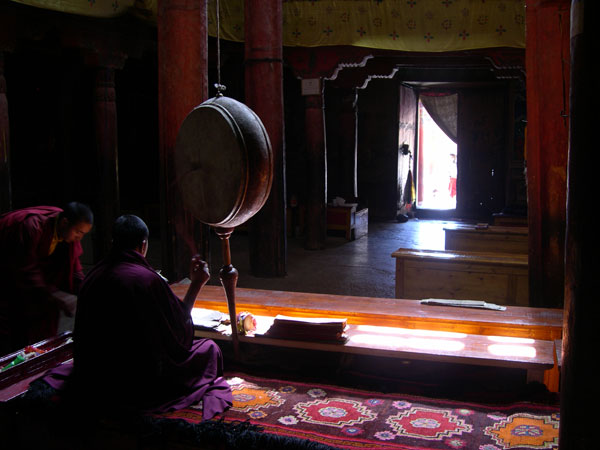 An ancient monastery perched on a hillside in Ladakh