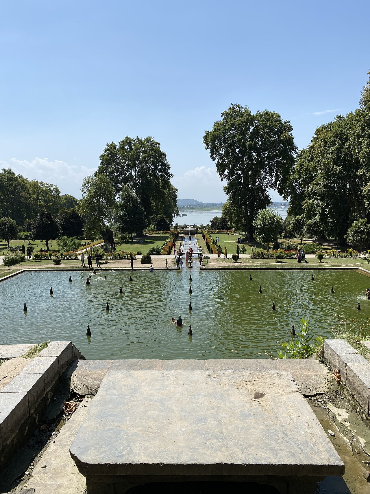 Dal Lake seen from the top of Nishat Bagh