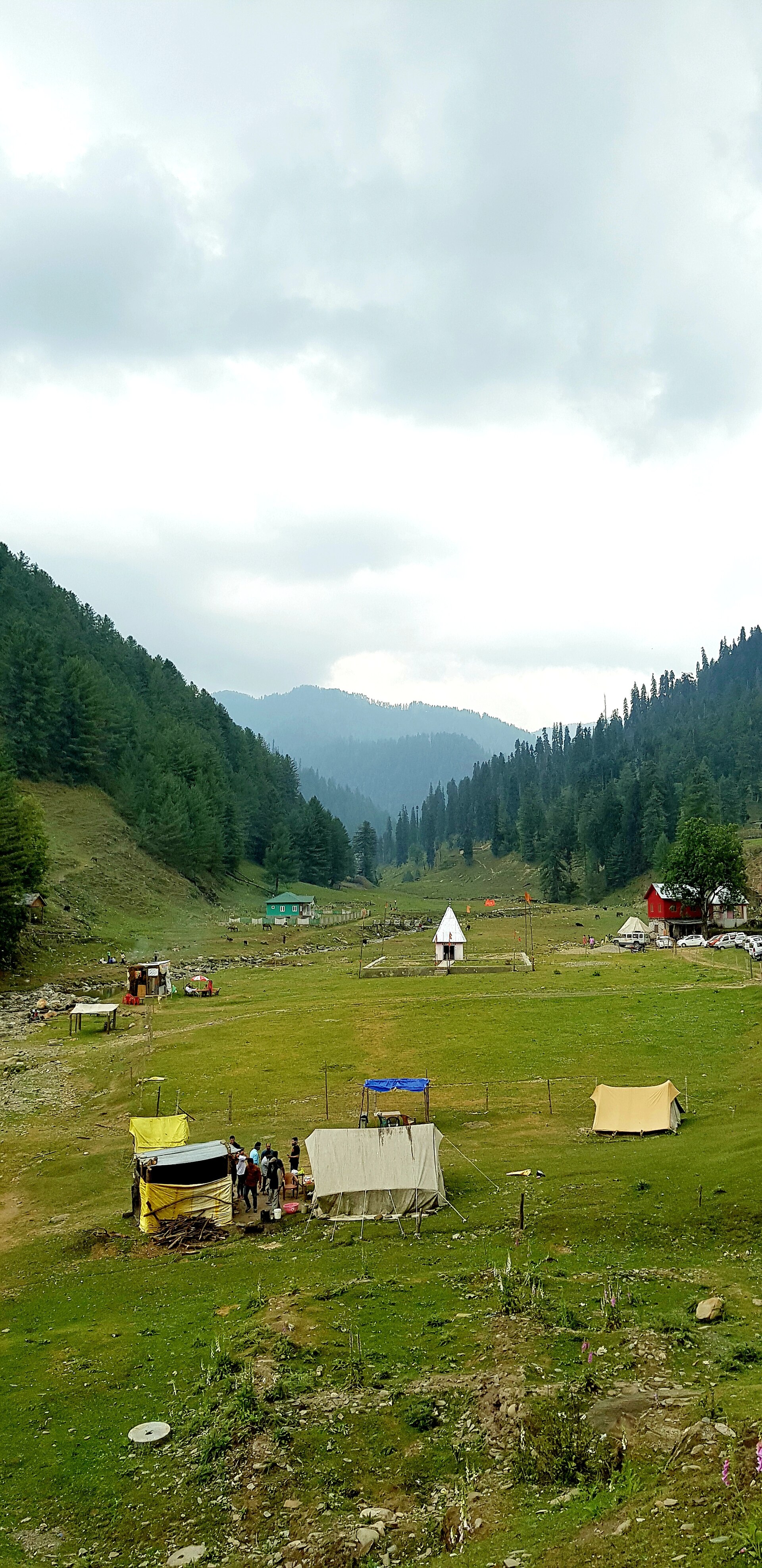 Ancient wooden temple architecture in Bhaderwah