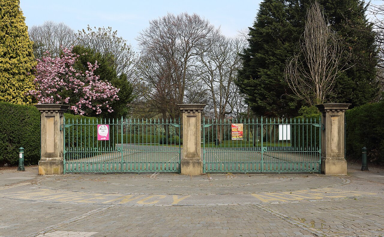 A guard post at the park entrance