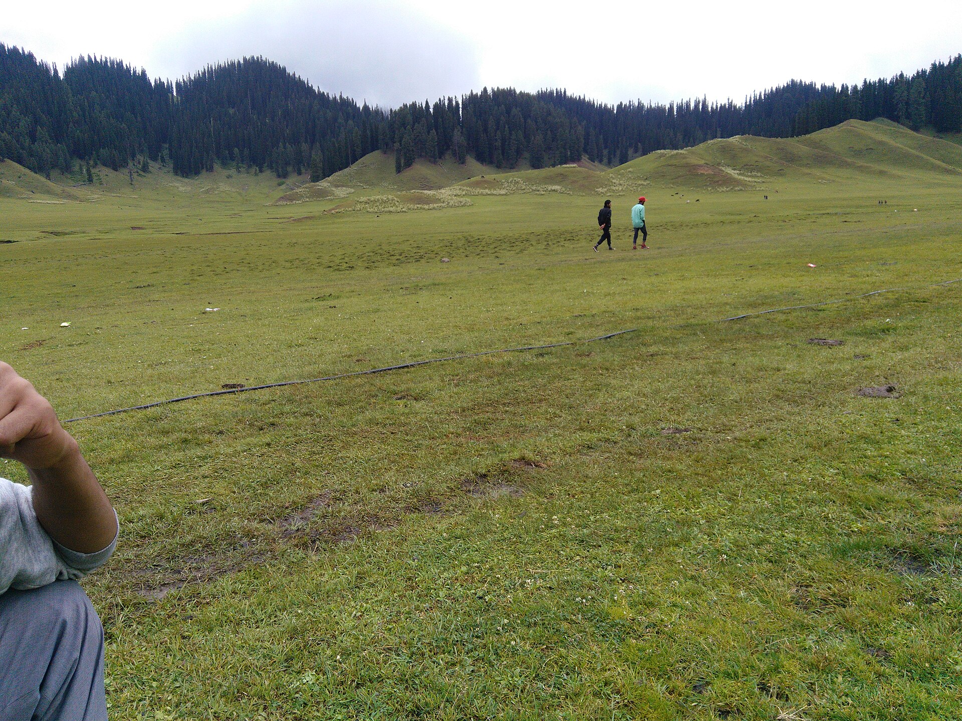 Winding mountain road in Kupwara district Kashmir