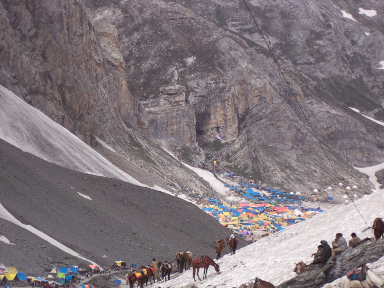 A small daypack for high-altitude trekking