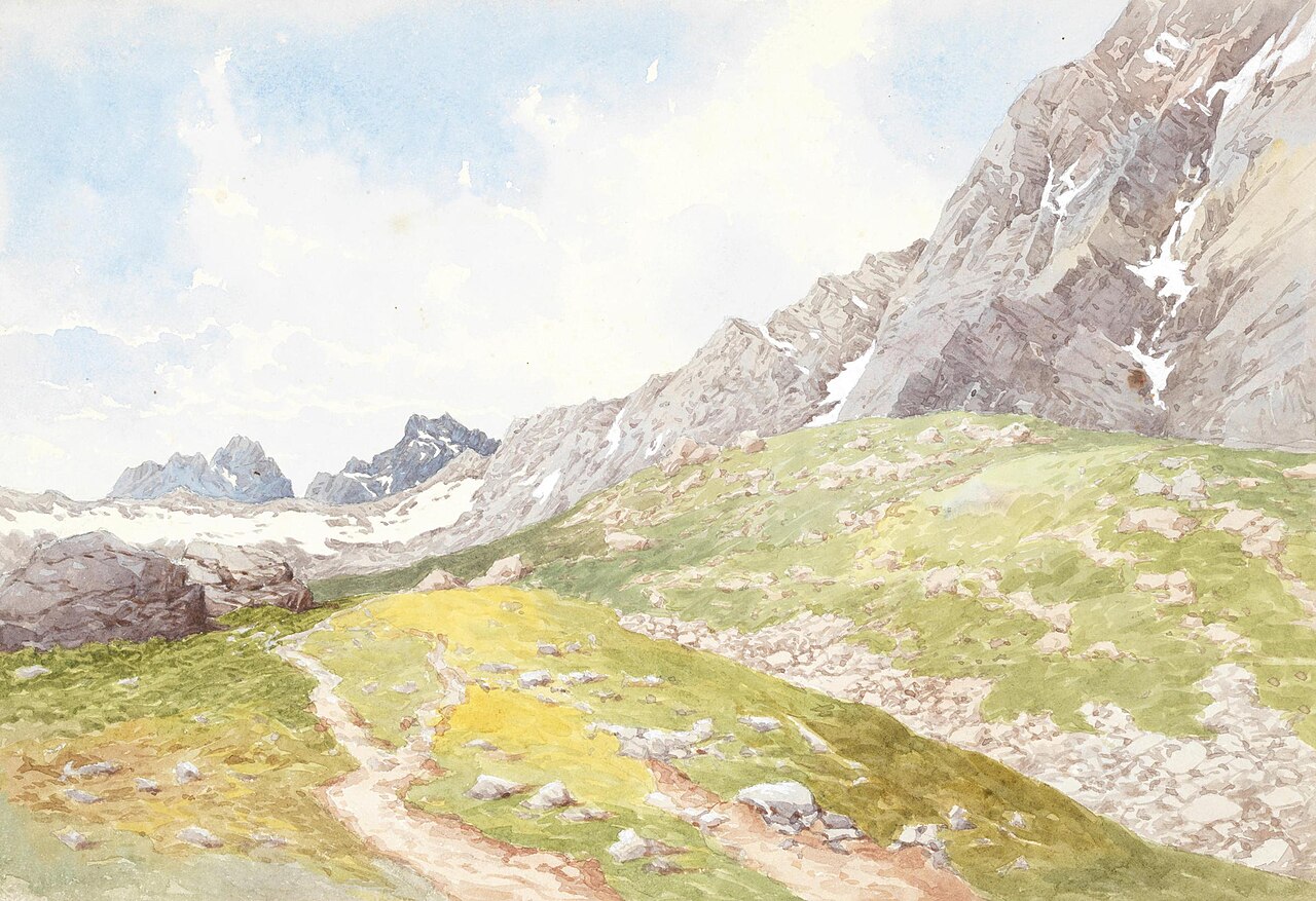 Panoramic view of high altitude landscape near Sinthan Top