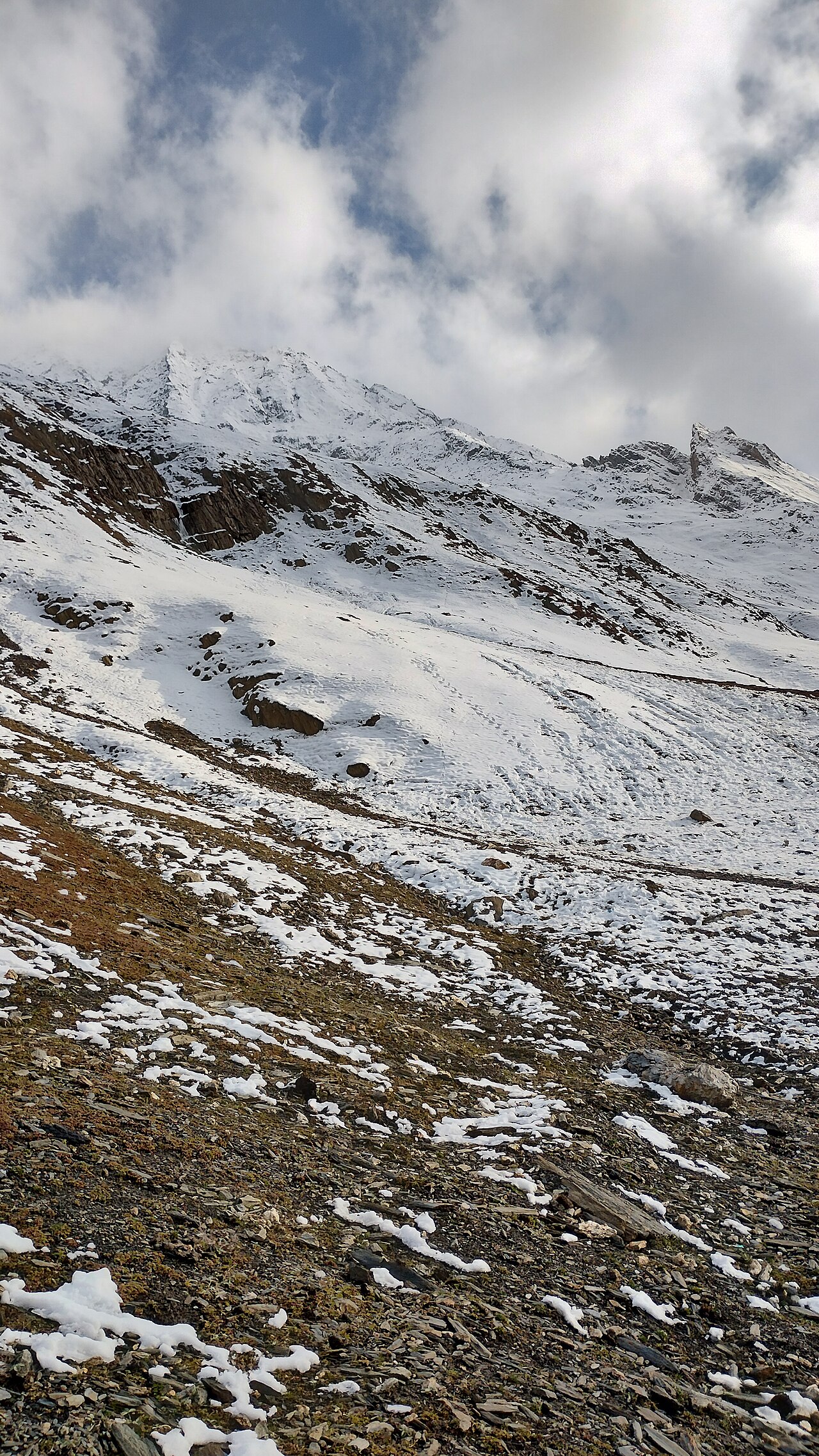 Snowy mountain landscape at Zero Point Sonmarg