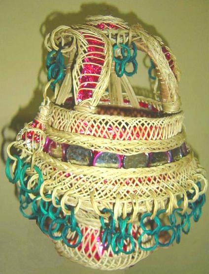 A traditional clay kangri pot used for heat.
