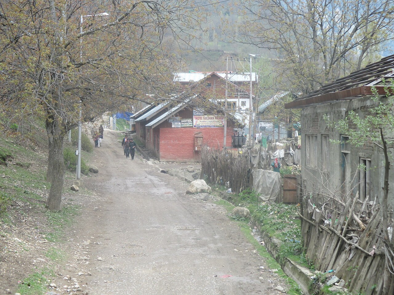 Winding road through the valley