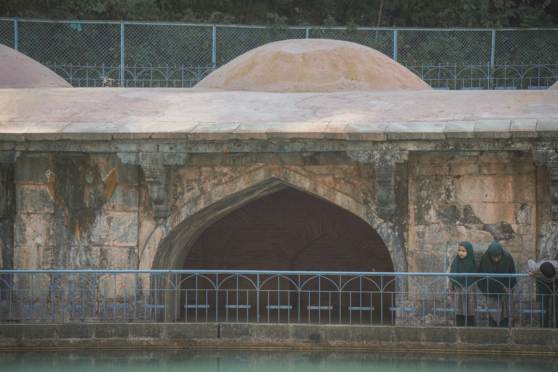 The octagonal stone spring and Mughal garden at Verinag