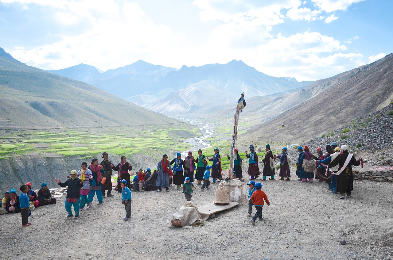 Cozy interior of a traditional Zanskar homestay