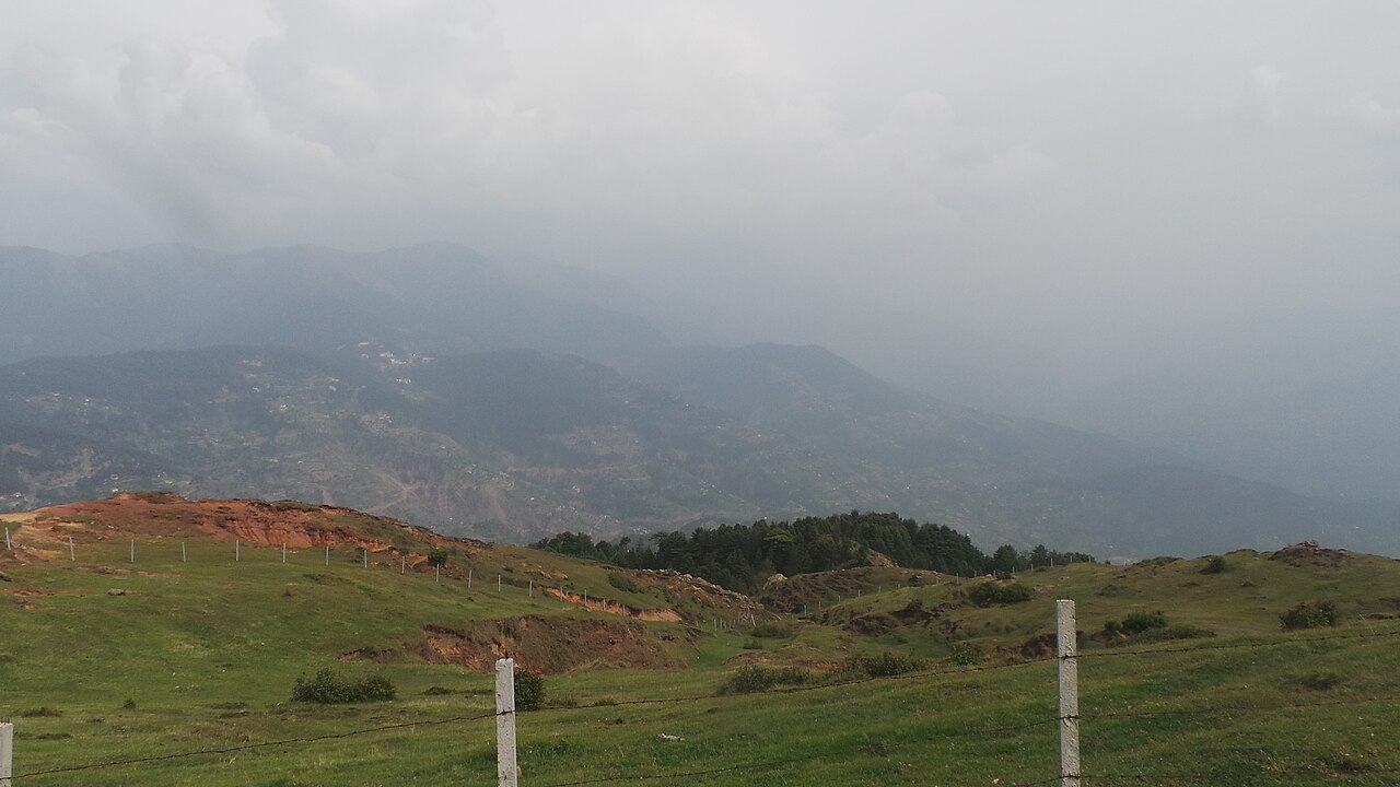 Walking along the ridge line at Nathatop.