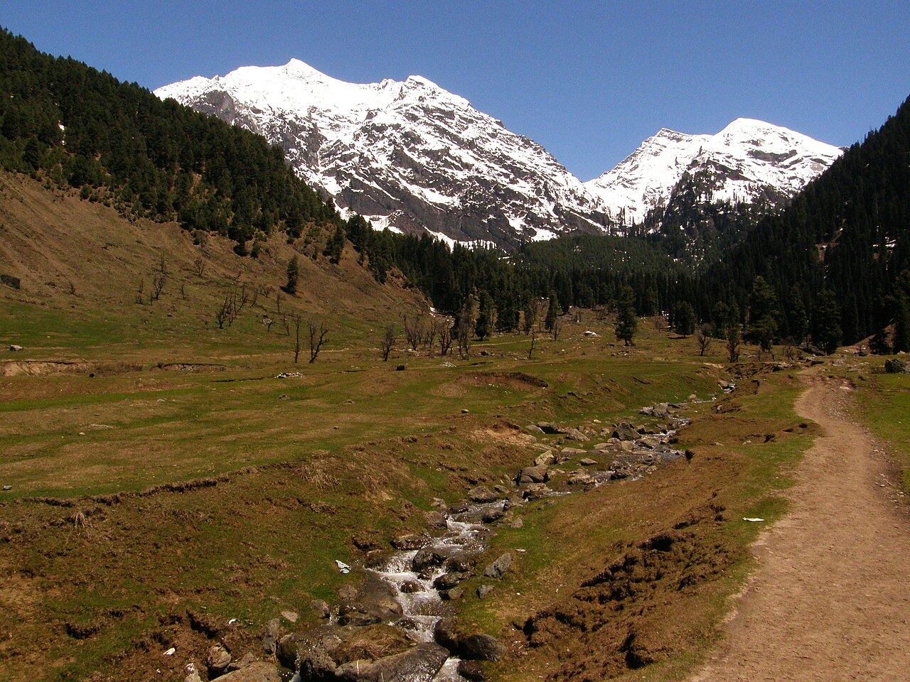 A group waiting for transport in Pahalgam