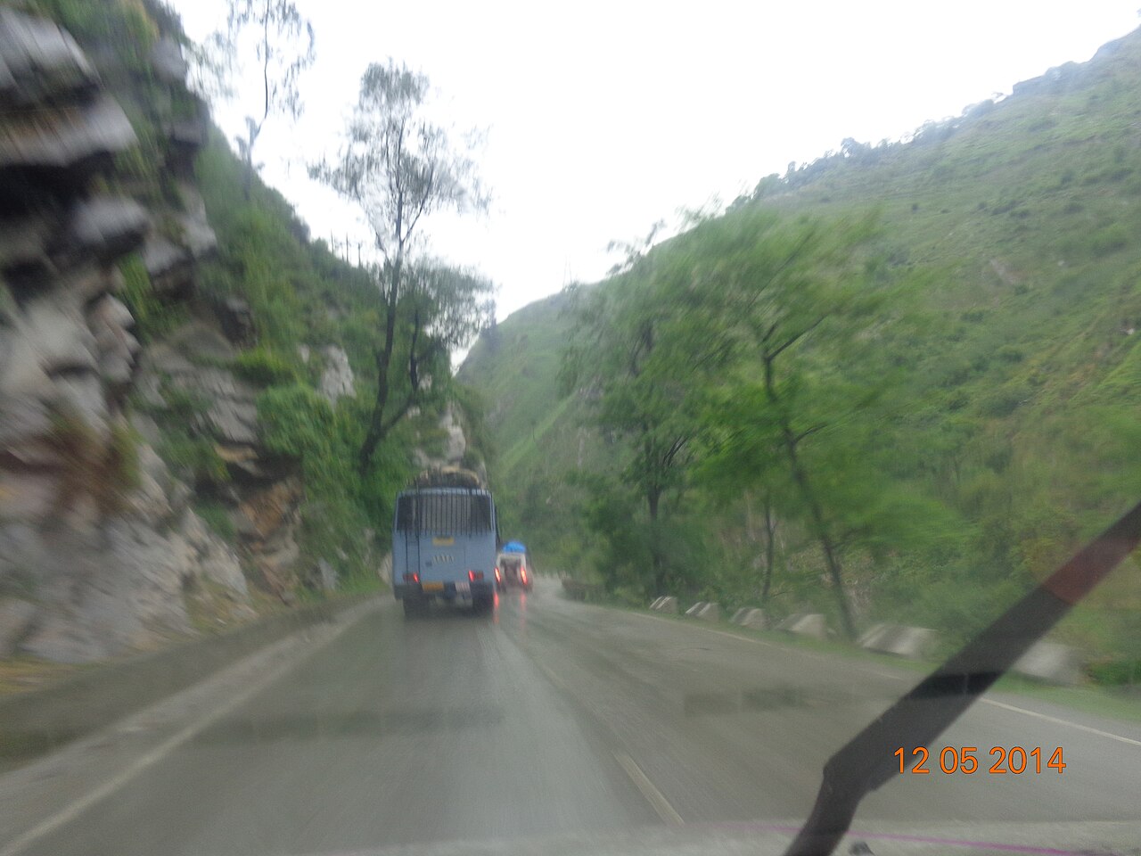 Road winding through the foothills of Jammu