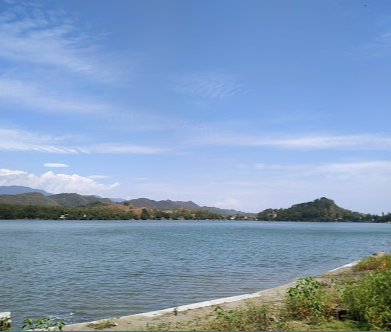 View across Mansar Lake