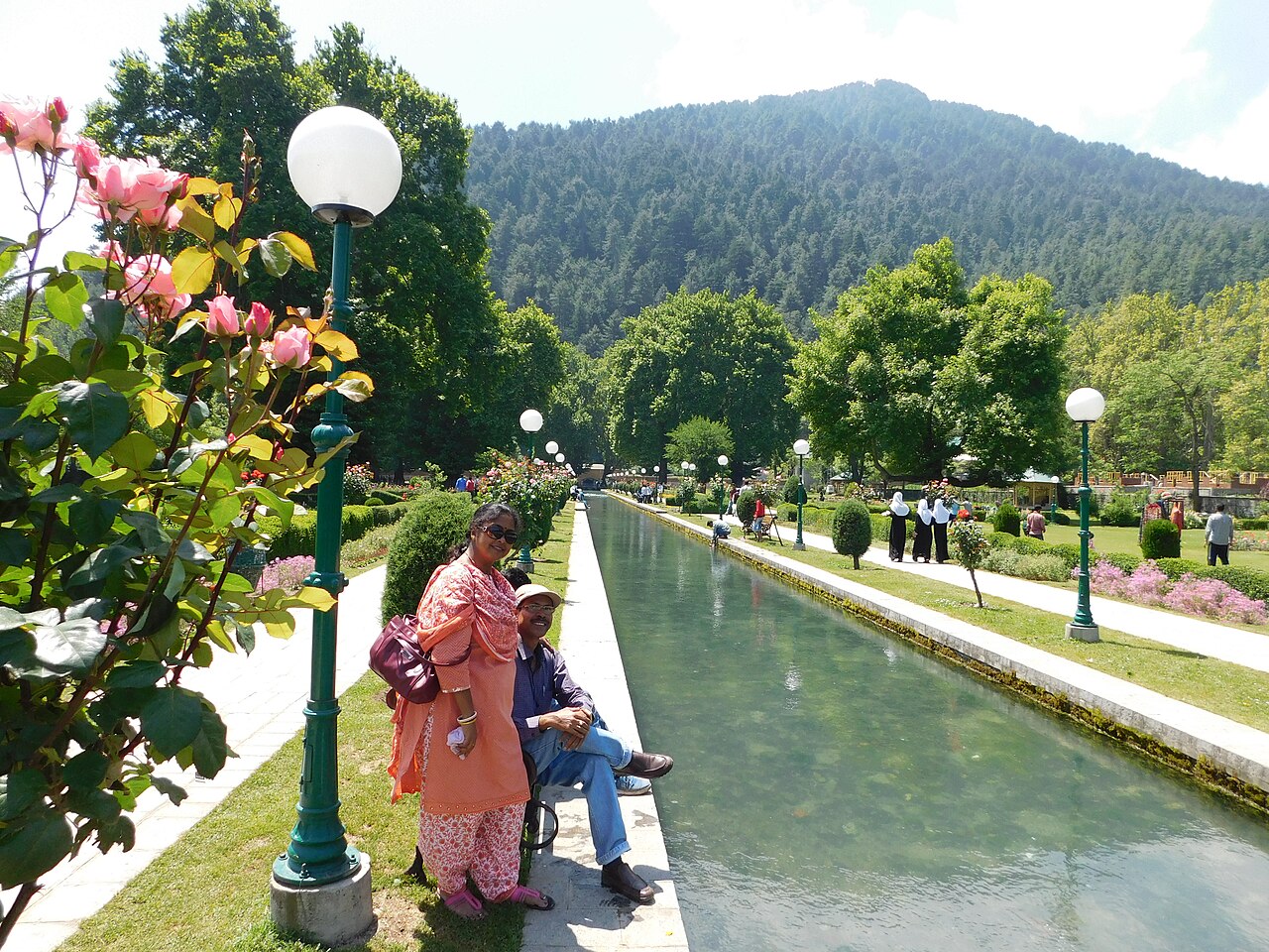 Flowing water stream representing the source of Jhelum