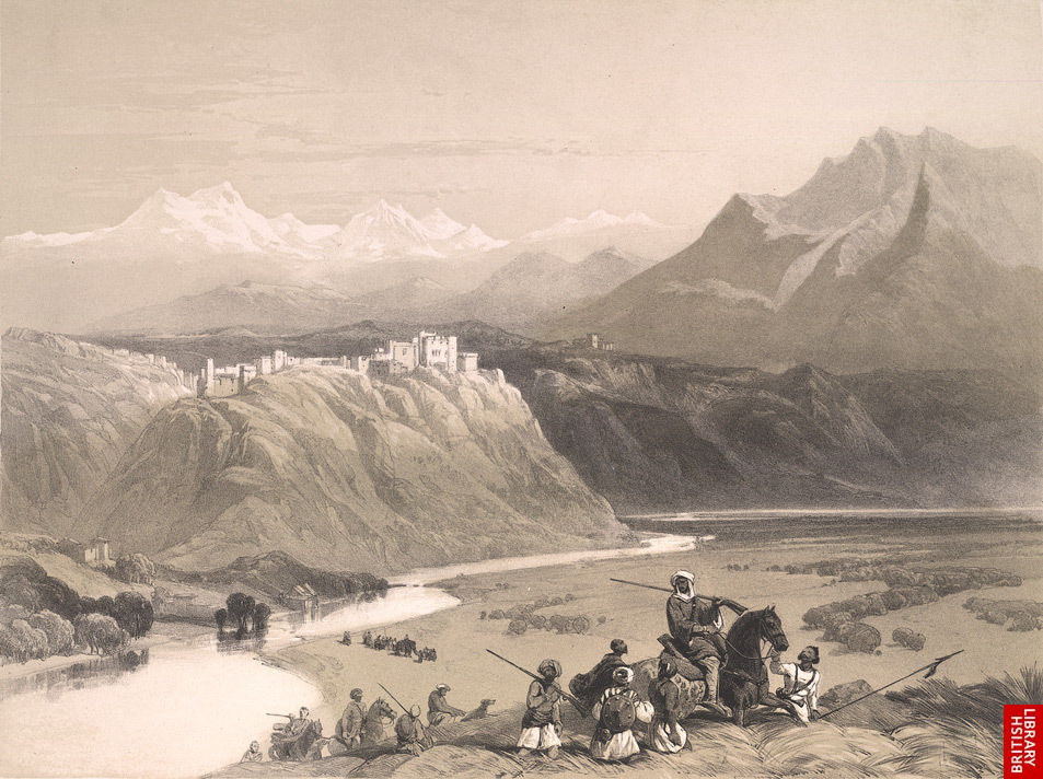 Panoramic view of Bahu Fort overlooking the Tawi river.