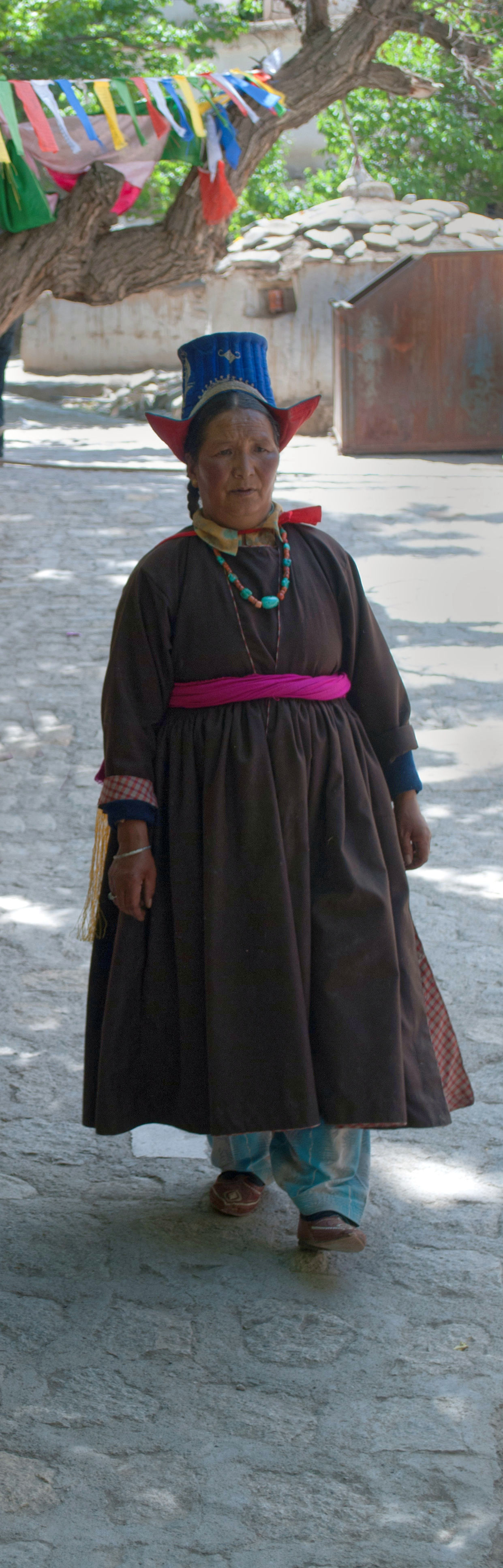 A woman in traditional attire