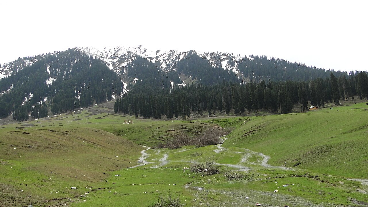 Traditional rural house in a Kashmiri mountain village