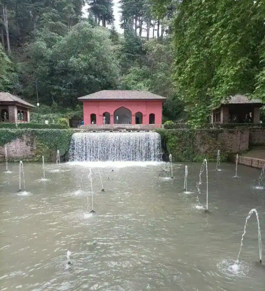 Achabal Garden in summer — view 1, Anantnag district, Kashmir