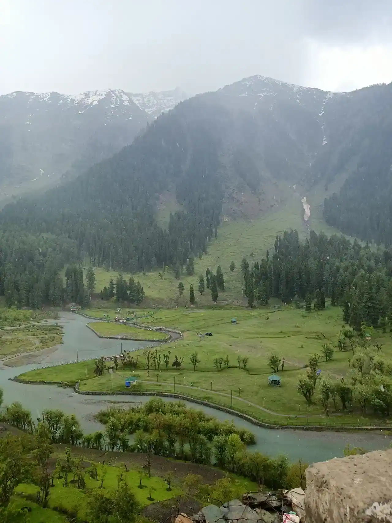 Betaab Valley in summer — view 1, Anantnag district, Kashmir