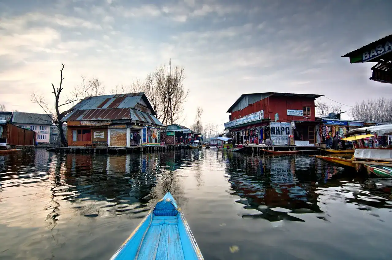 Dal Lake in summer — view 2, Srinagar district, Kashmir