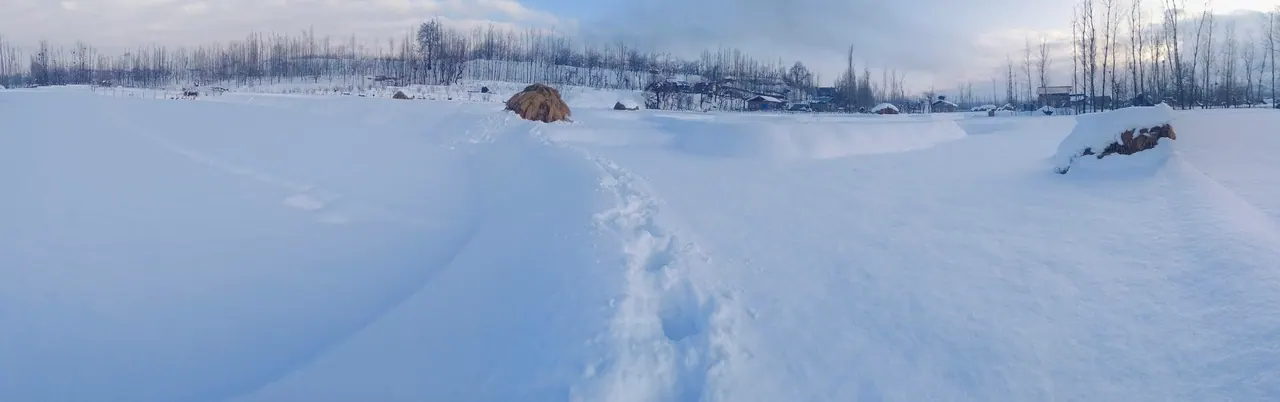 Doodhpathri under snow — view 2, Budgam district, Kashmir