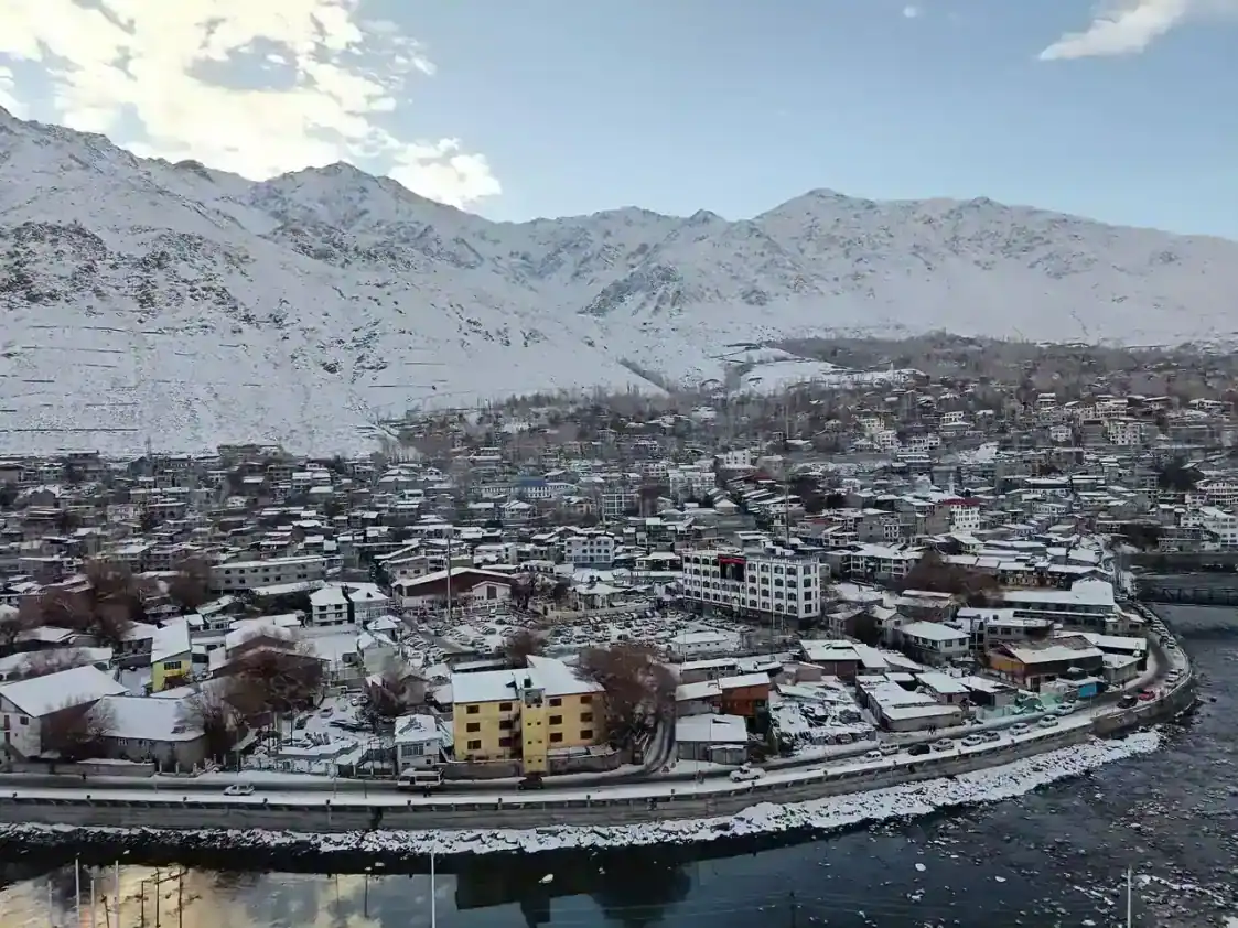 Kargil under snow — view 1, Kargil district, Ladakh