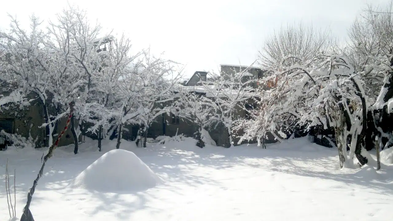 Kargil under snow — view 2, Kargil district, Ladakh