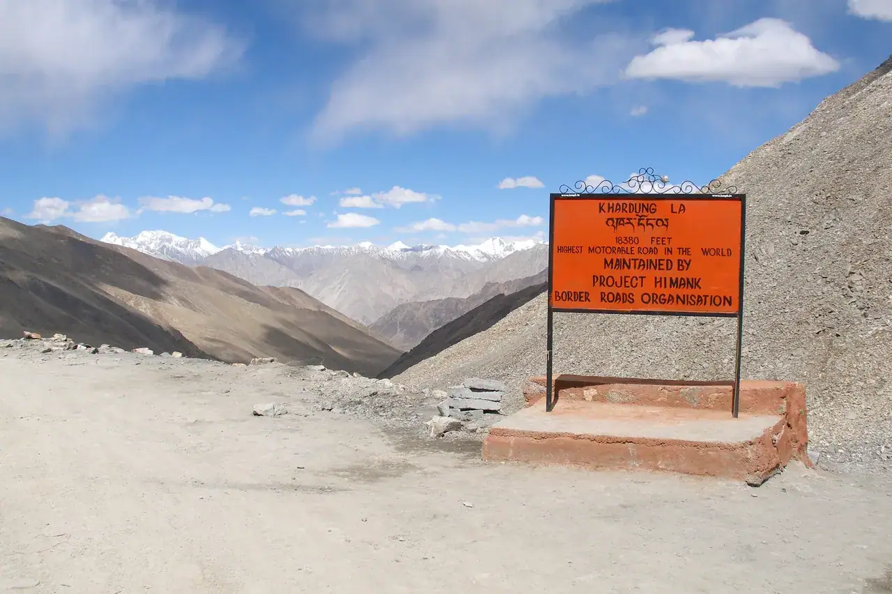 Khardung La — the pass everyone wants a photograph at, Leh district, Ladakh
