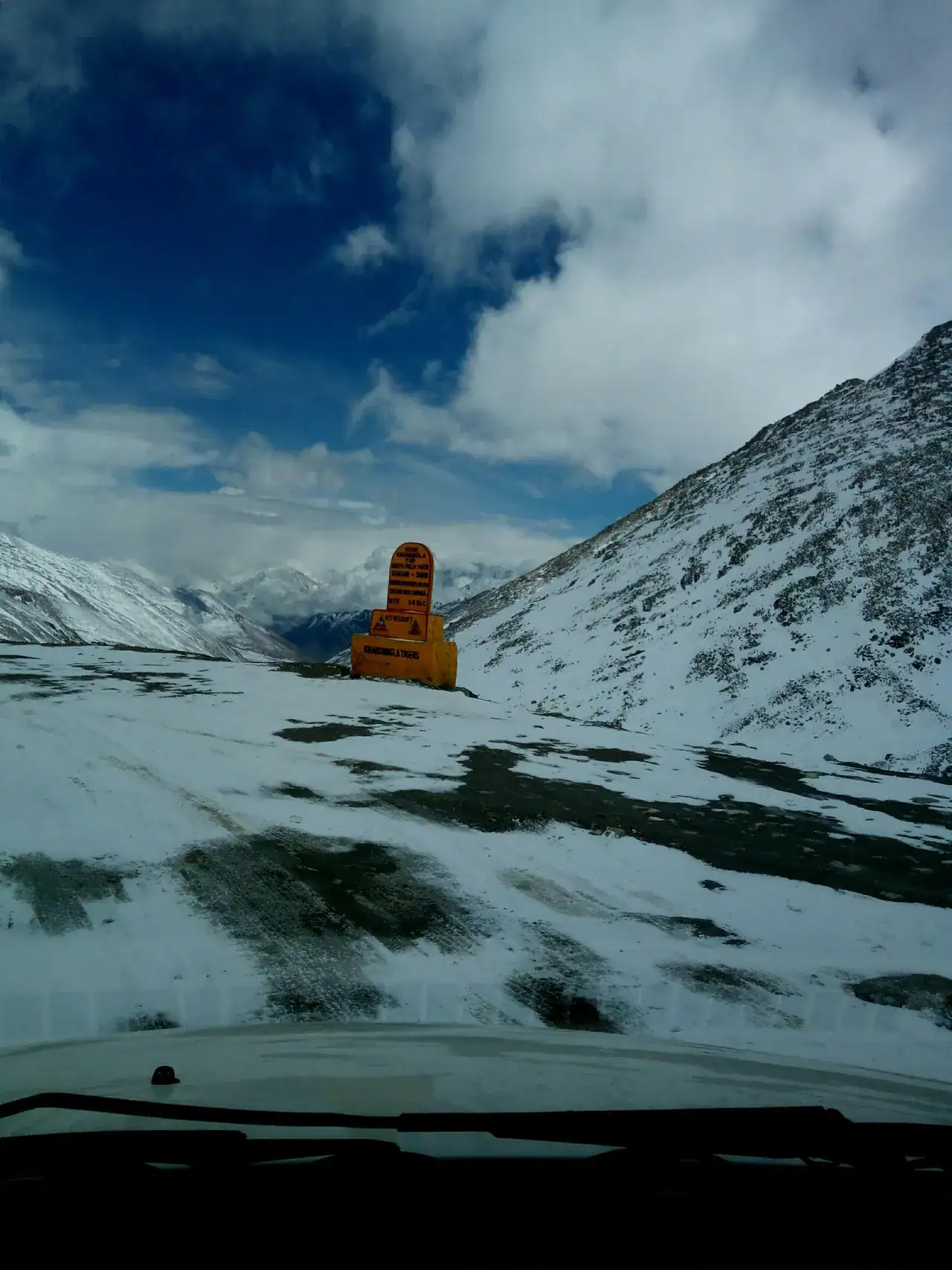 Khardung La under snow — view 1, Leh district, Ladakh