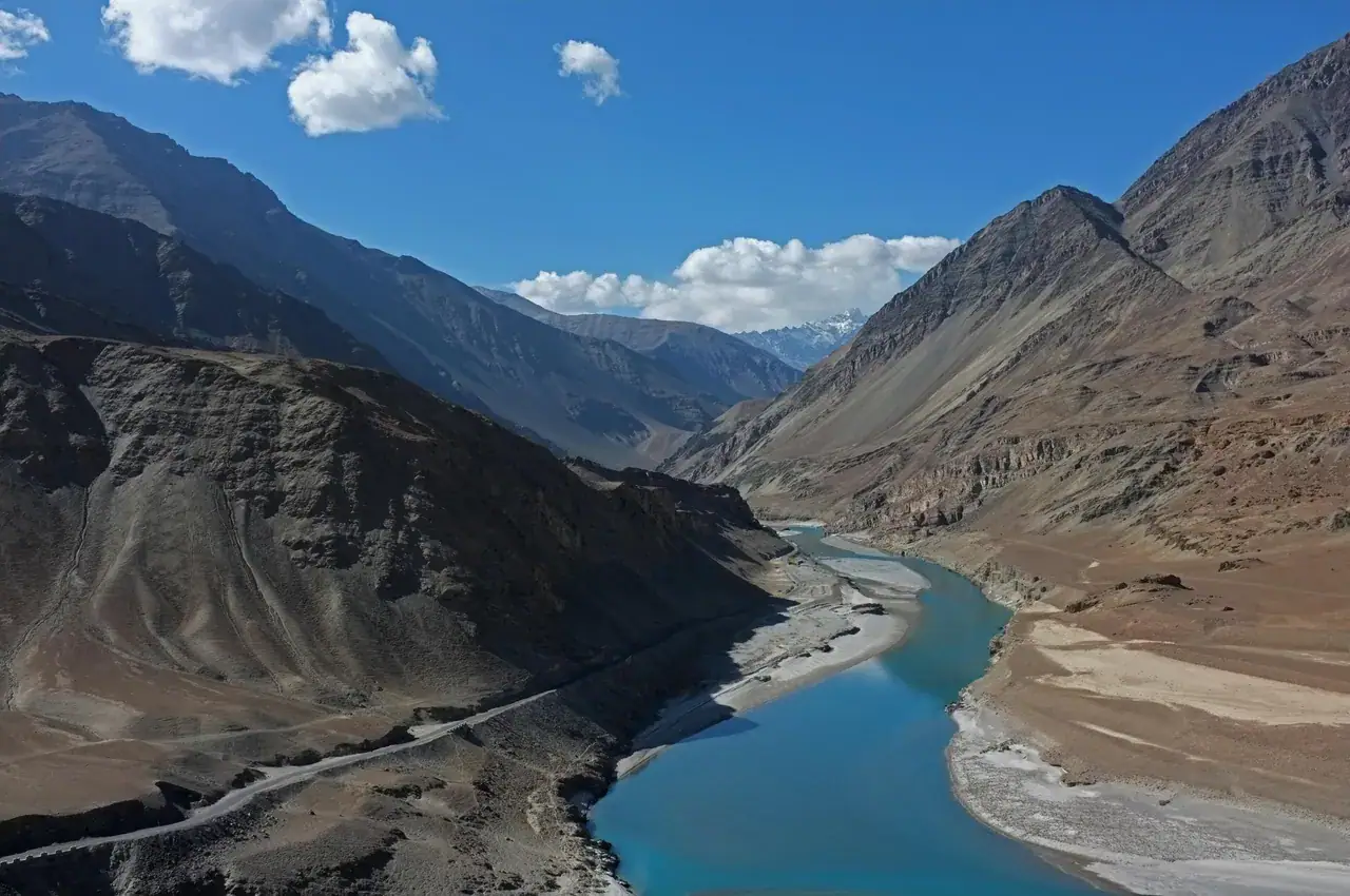 Magnetic Hill in summer — view 2, Leh district, Ladakh