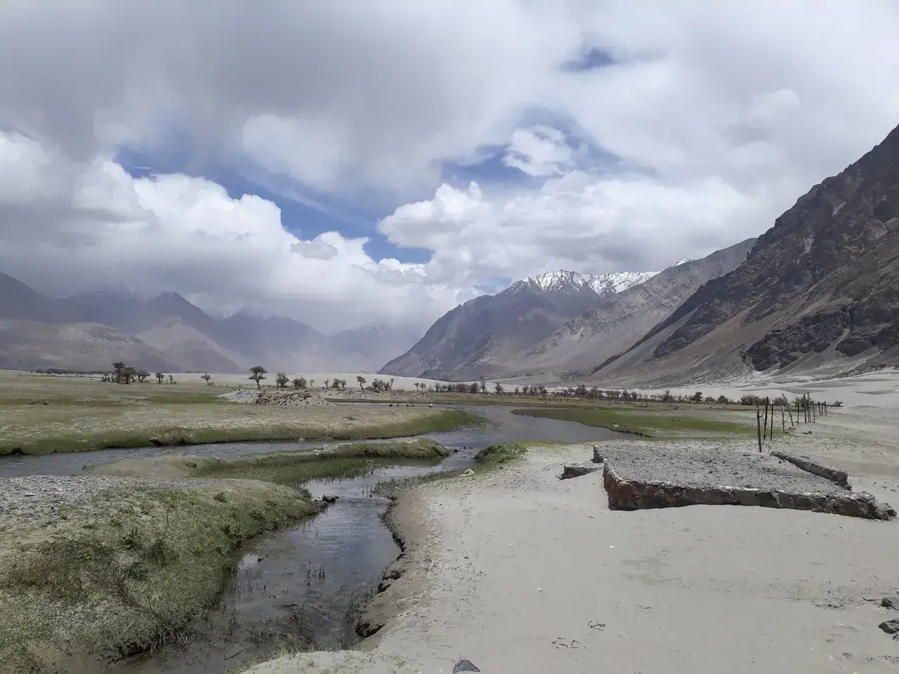 Nubra Valley under snow — view 2, Leh district, Ladakh