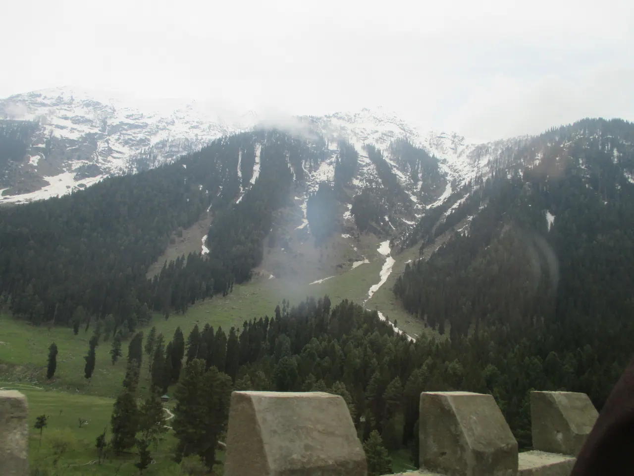 Pahalgam under snow — view 1, Anantnag district, Kashmir
