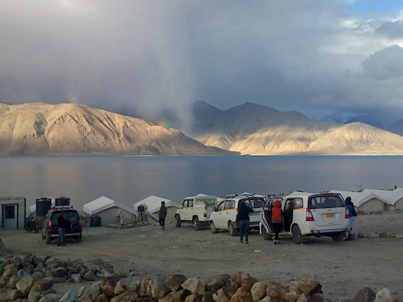 Pangong Tso in summer — view 2, Leh district, Ladakh