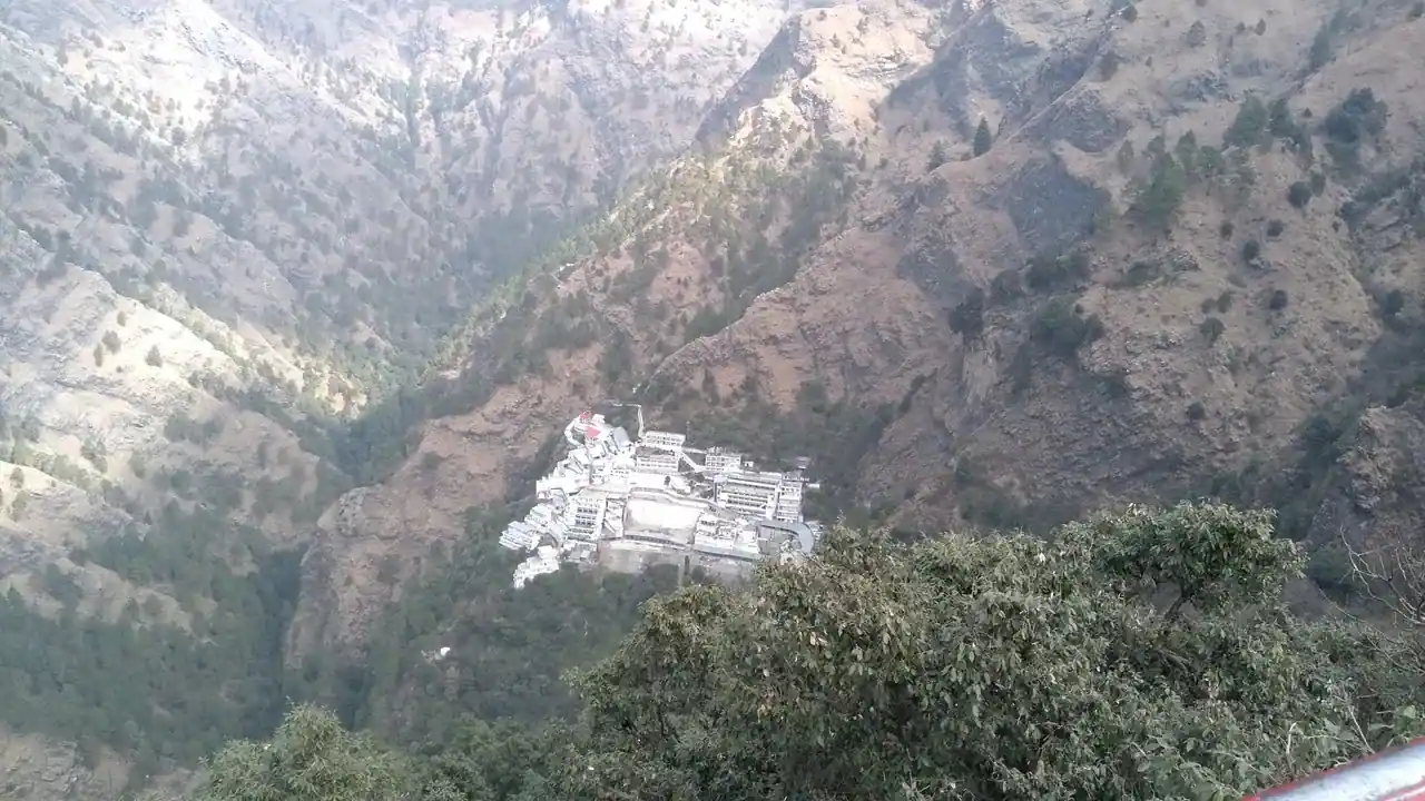 Vaishno Devi under snow — view 1, Reasi district, Jammu