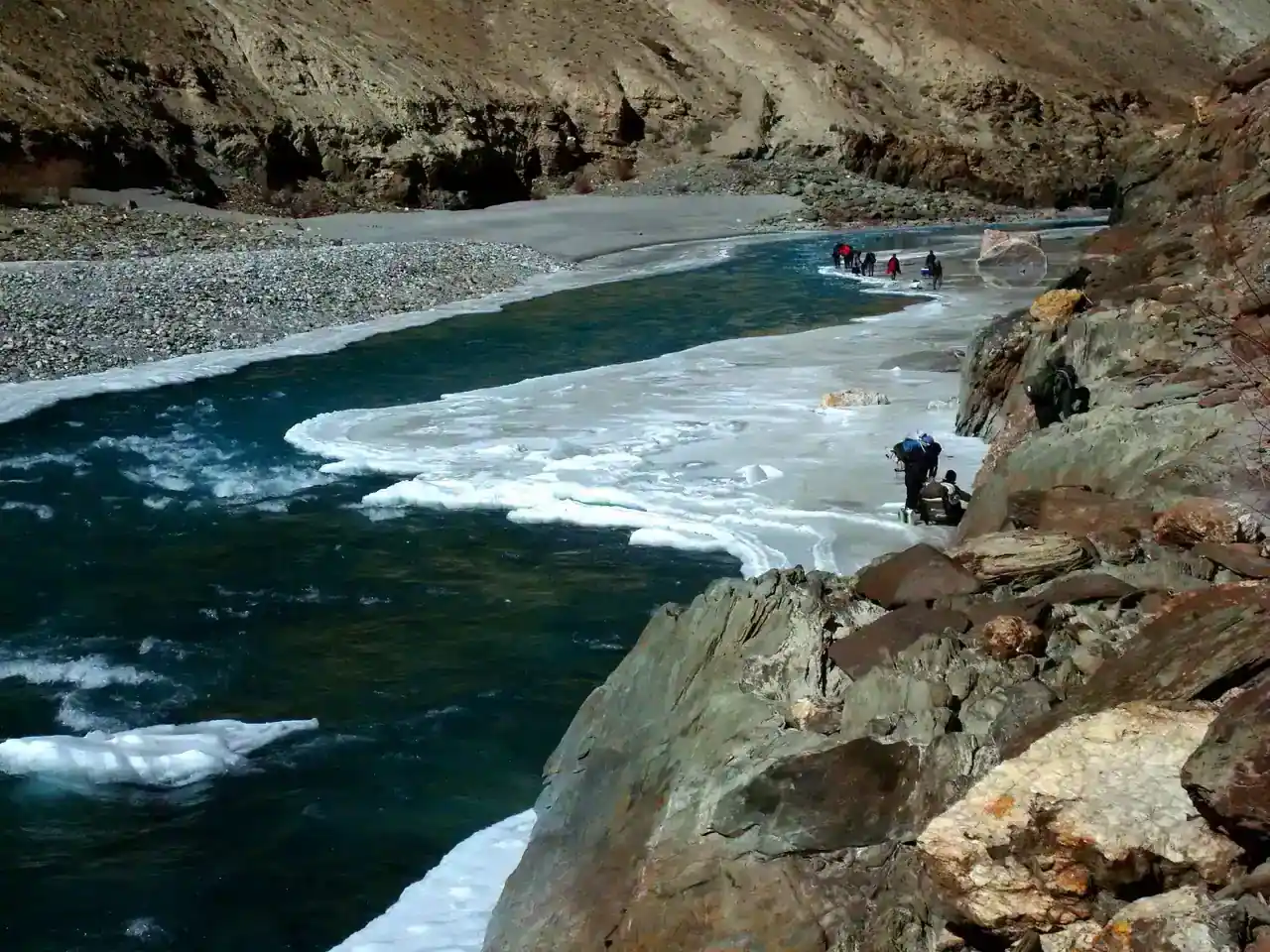 Zanskar Valley under snow — view 1, Kargil district, Ladakh