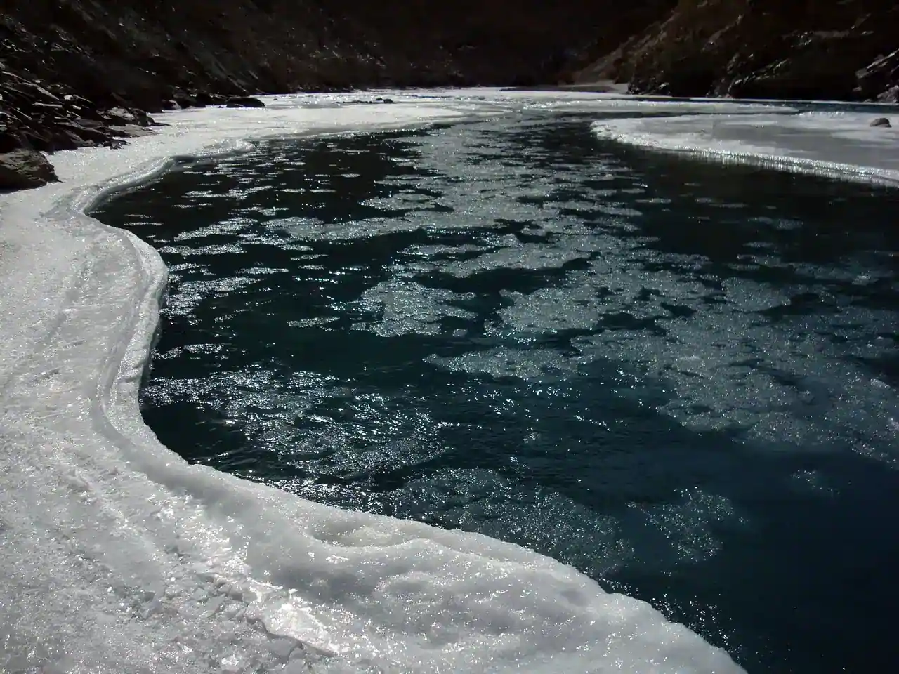 Zanskar Valley under snow — view 2, Kargil district, Ladakh